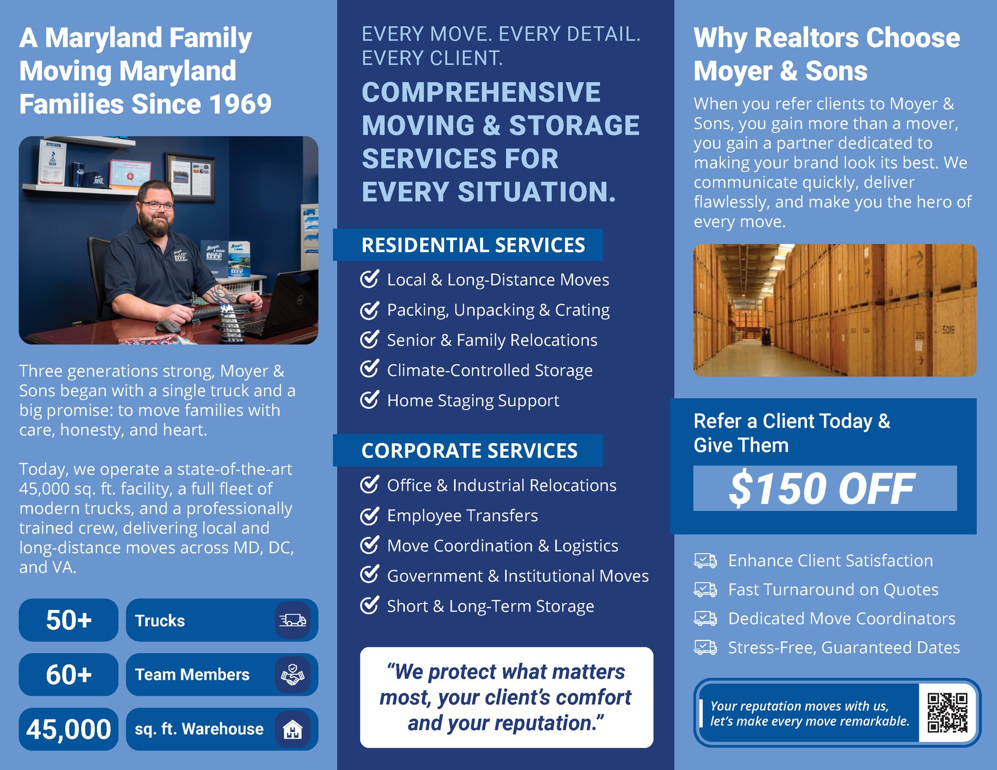 Moyer & Sons Moving & Storage (5 Tri-Fold Brochure Templates)-2